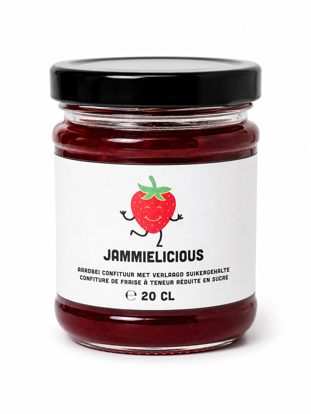 Aardbeiconfituur verlaagd suikergehalte 200ml