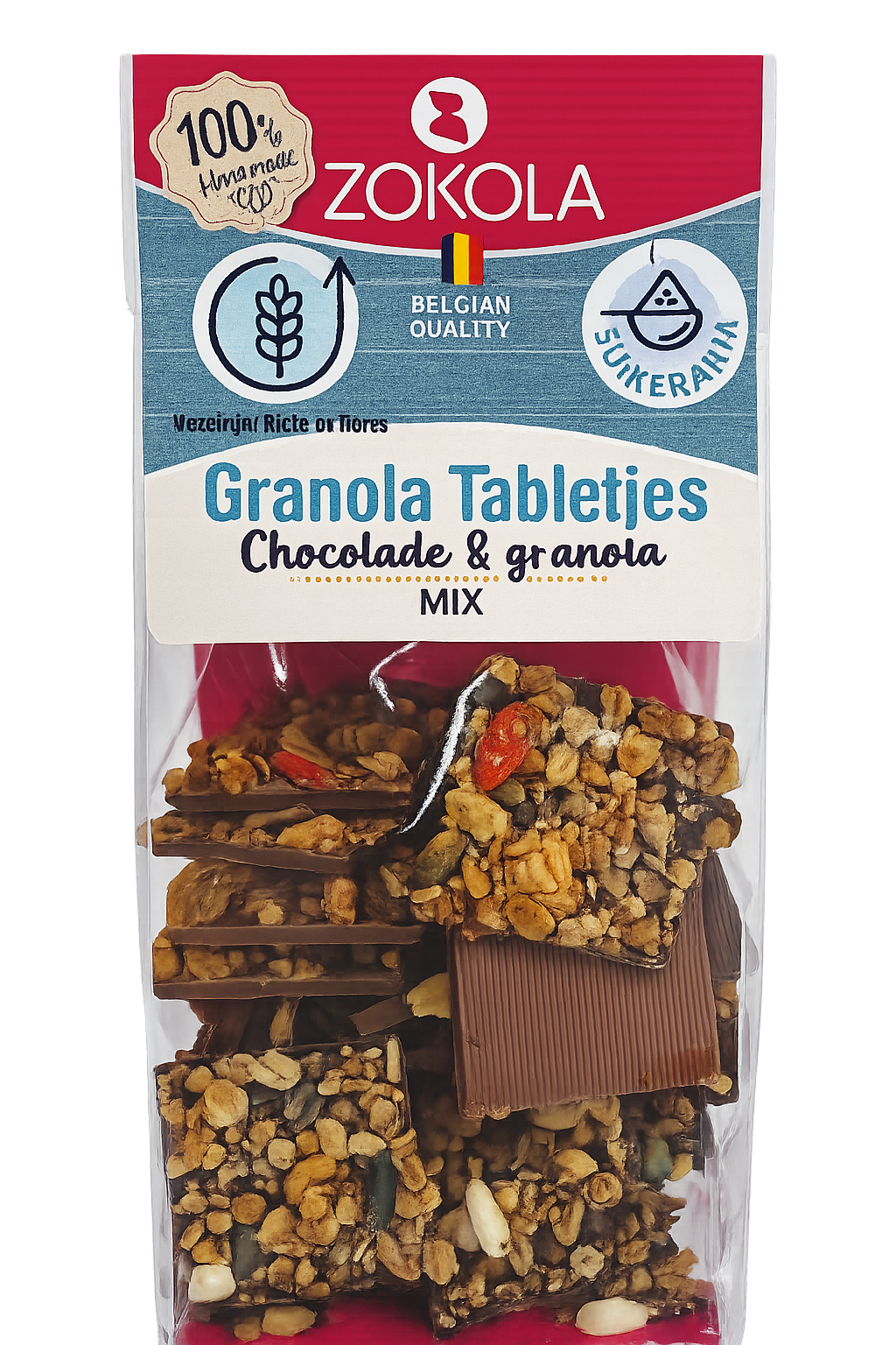 granola tabletjes verlaagd suikergehalte 150g gemengd